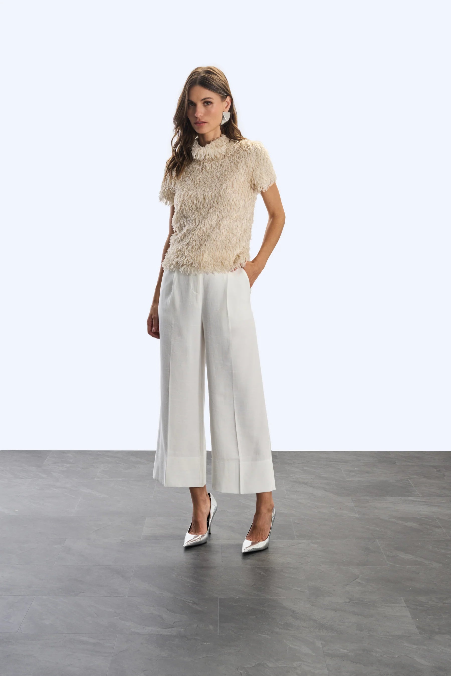 SKU Basic Neutral Off White Pants