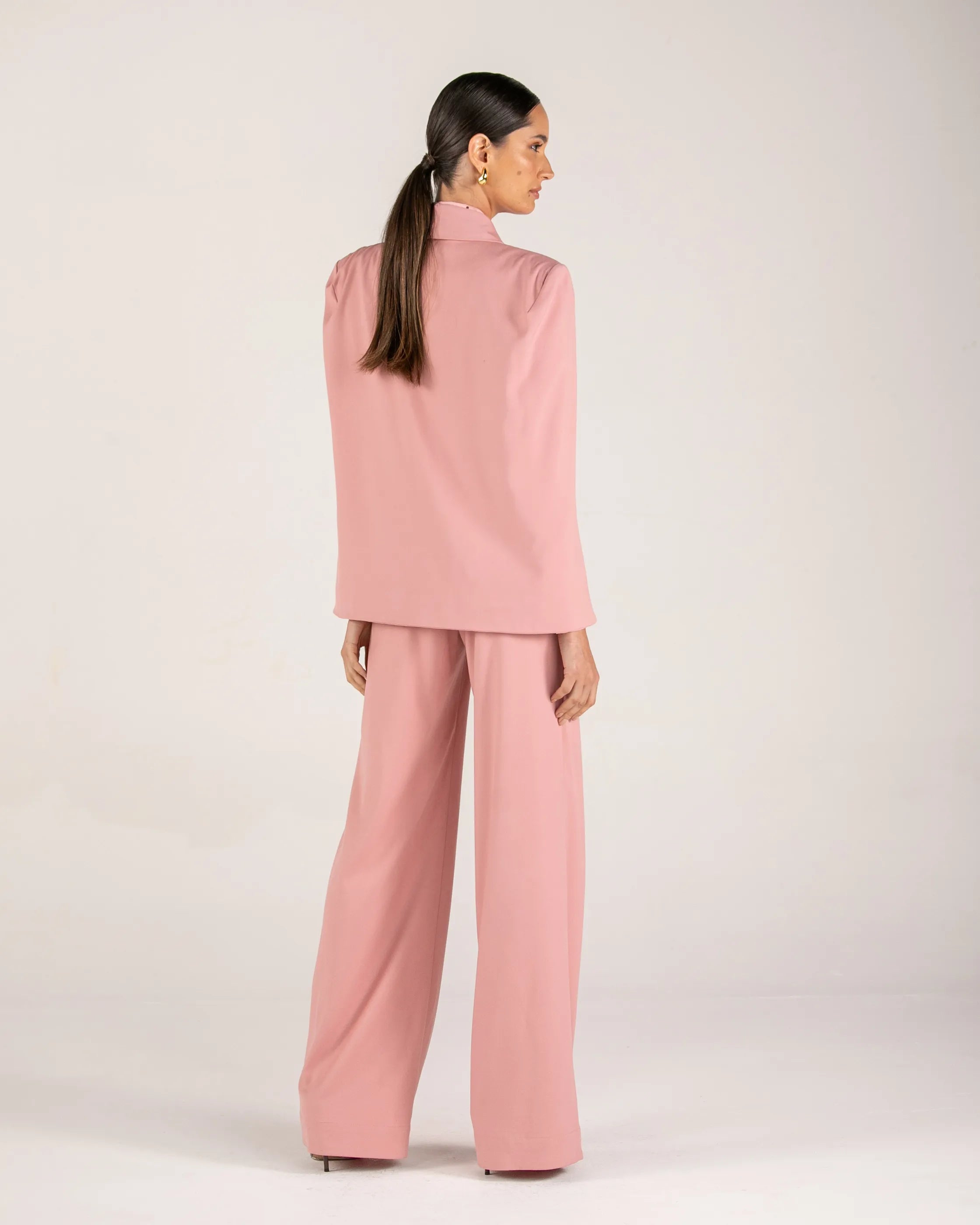 ANF Pink Blazer Cape and Pants Set