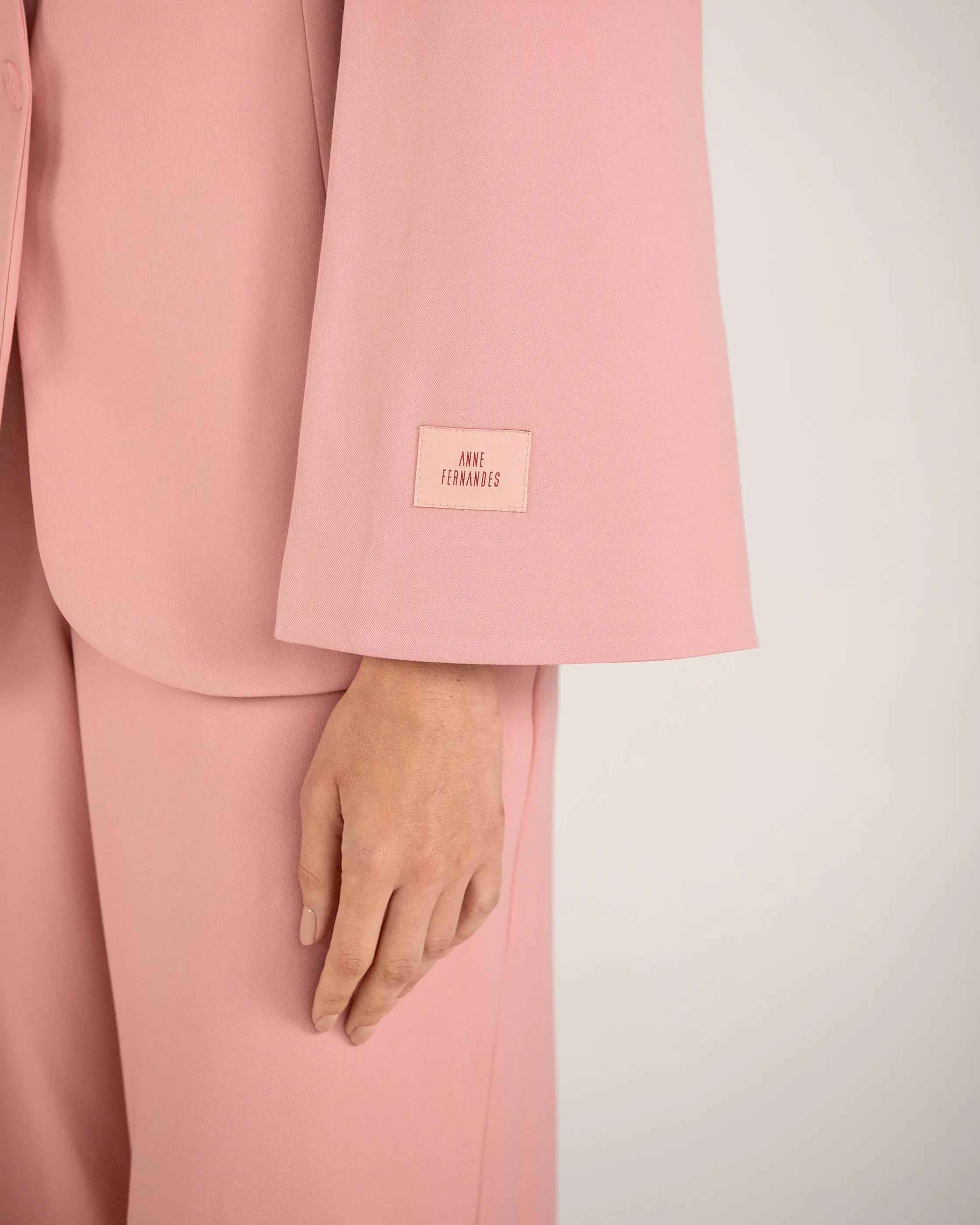 ANF Pink Blazer Cape and Pants Set