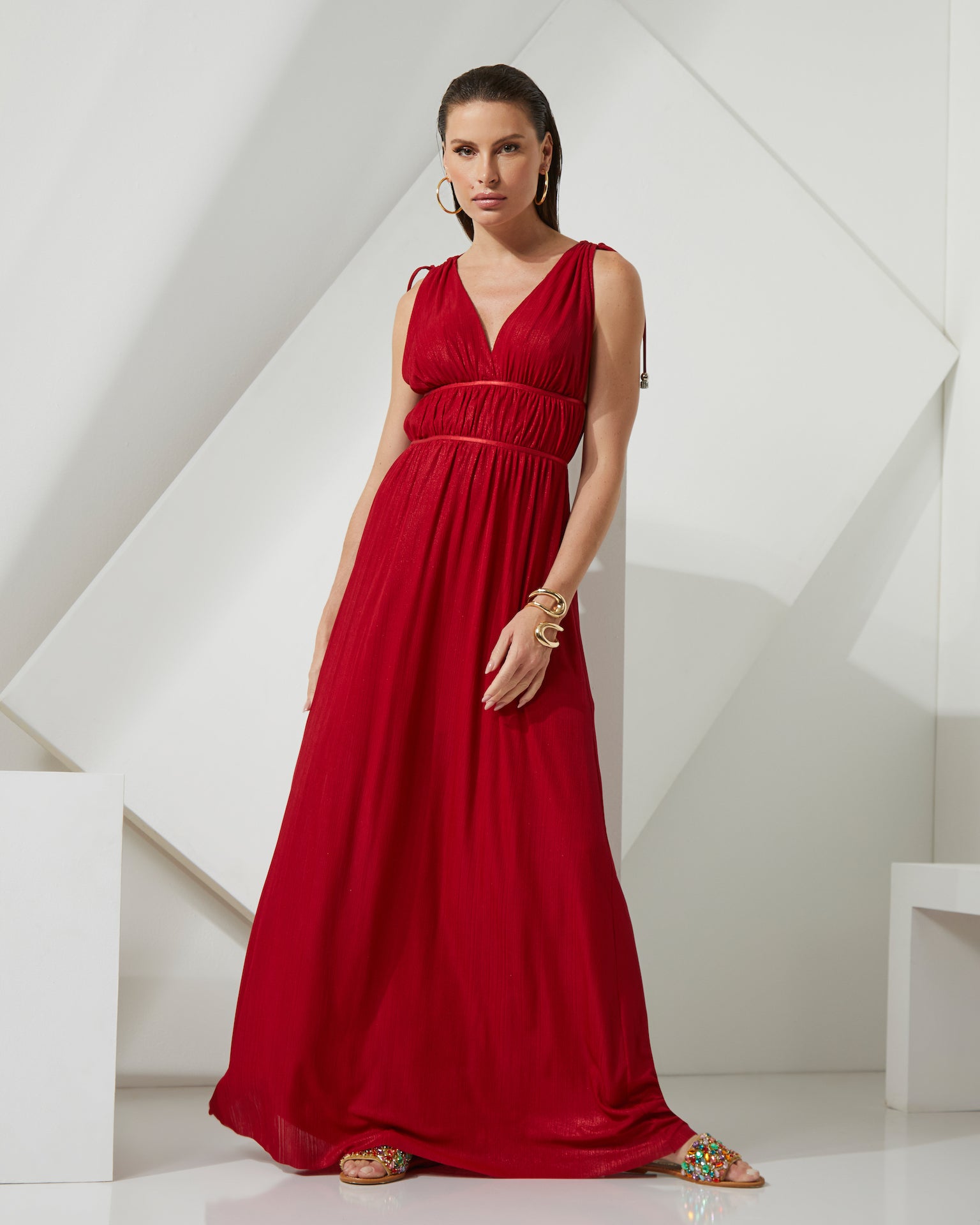 IP Lady In Red Long Dress